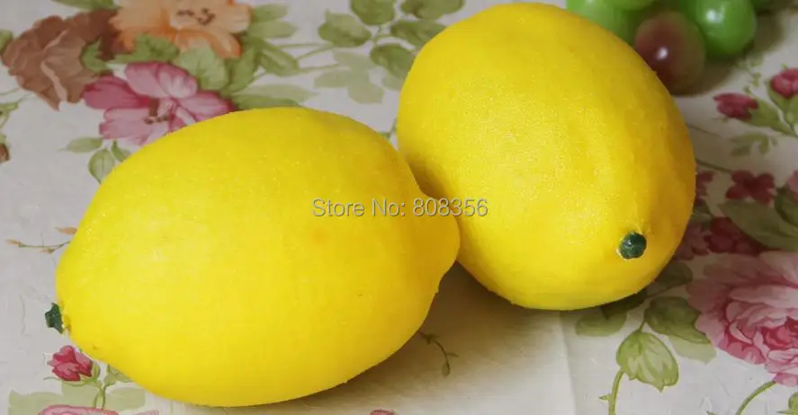 Искусственные фрукты 30 шт. модель зеленого/желтого лимона игрушечные украшения