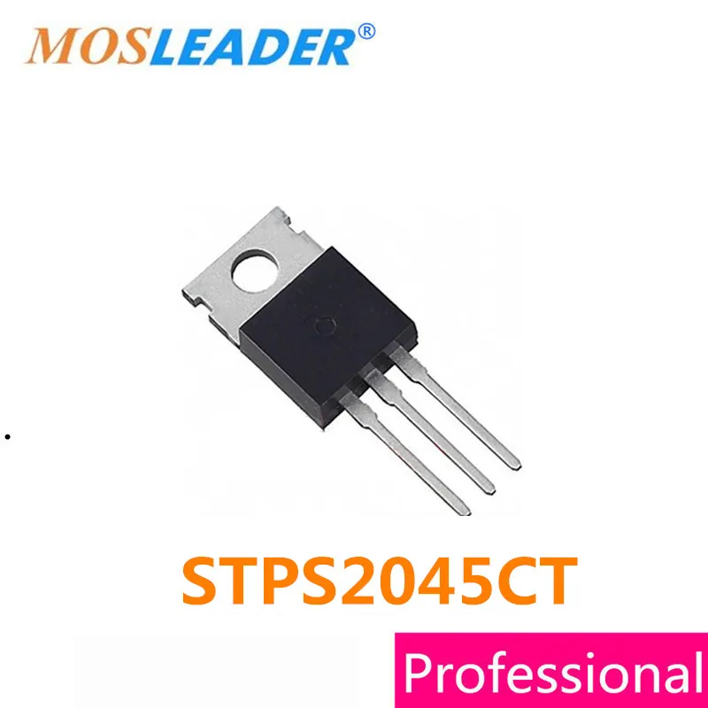Mosleader STPS2045CT TO220 50 шт. STPS2045C STPS2045 выпрямитель Schottky высокого качества|Запасные части|