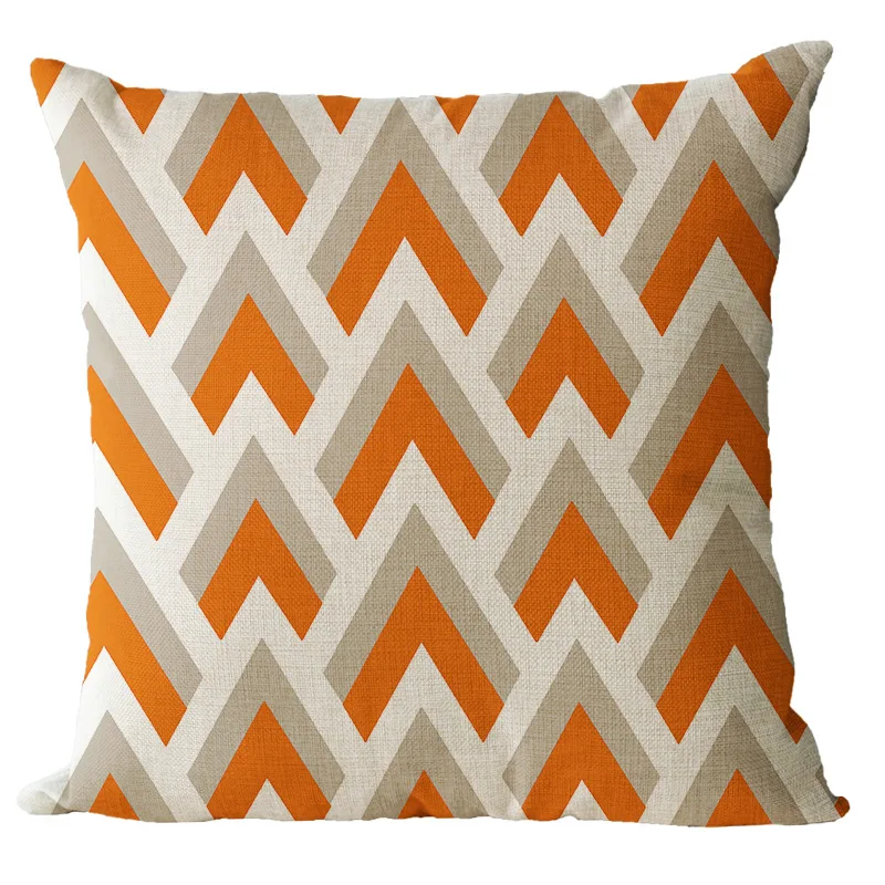 OnnPnnQ Геометрическая расцветка наволочки наволочка льняные подушки 45x45 см | Дом и