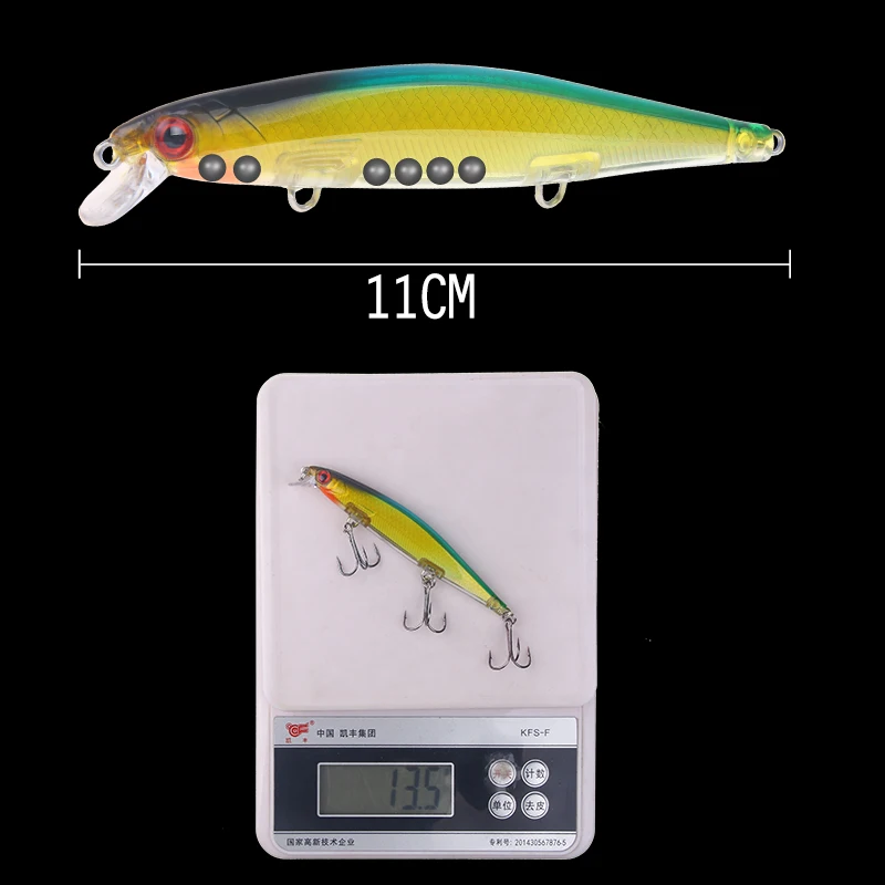 SEAPESCA рыболовная приманка в виде гольяна 13 5 г/110 мм глубина 0 1 м 15 цветов