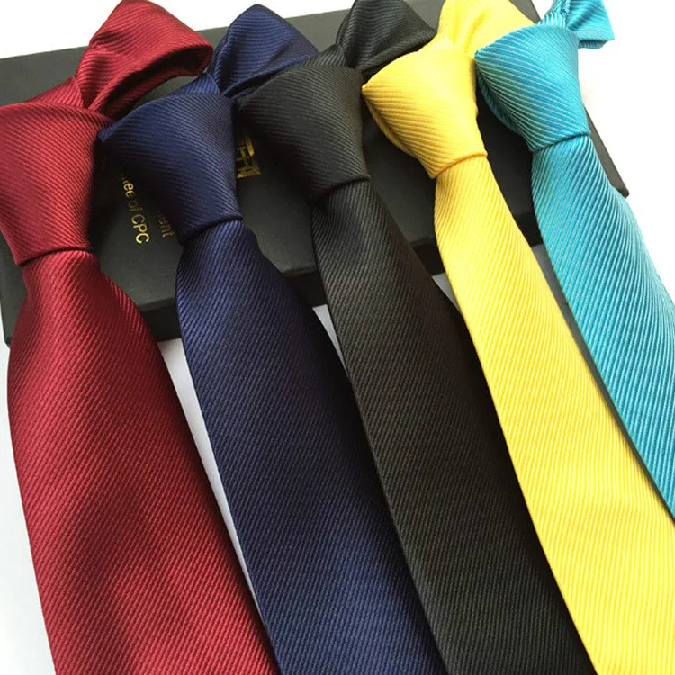 

Solid color fashion business men 's work wear adult Polyester neck tie Accessories