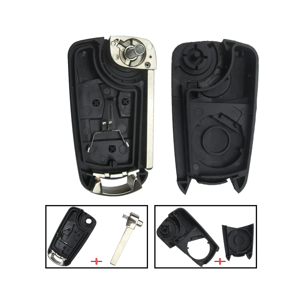 OkeyTech для телефона 2 кнопки чип PCF7941 433 МГц складное управление Vauxhall OPEL Astra H 2004 2009