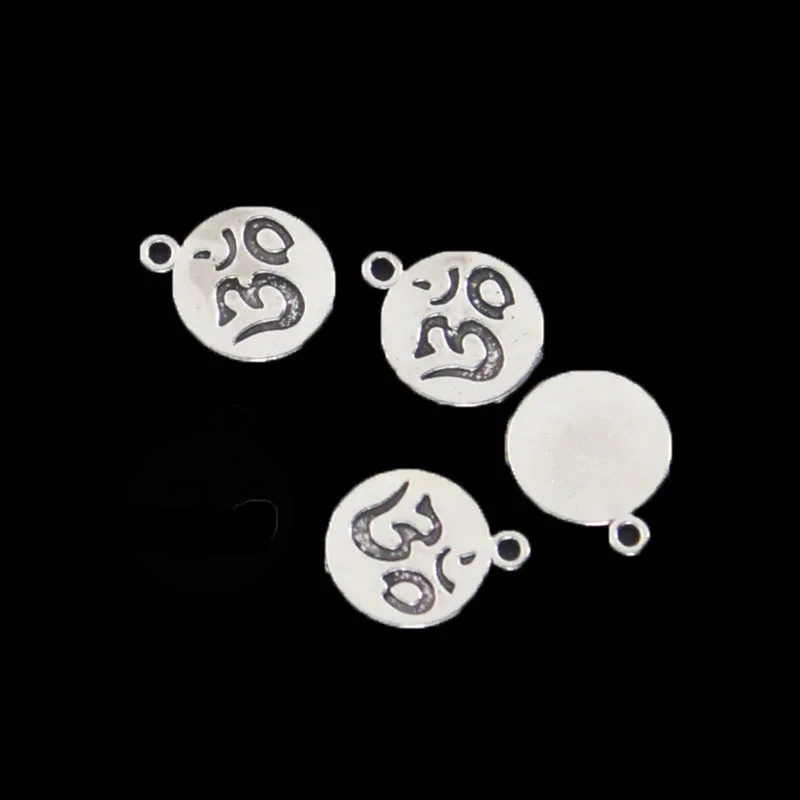 20 штук Модные украшения старинное серебро Ом Йога Талисманы Малый Подвески для DIY