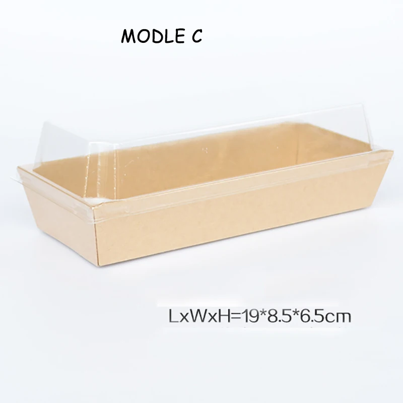 10 шт. различные прямоугольные бутерброды для хот догов бумажная коробка хлеба