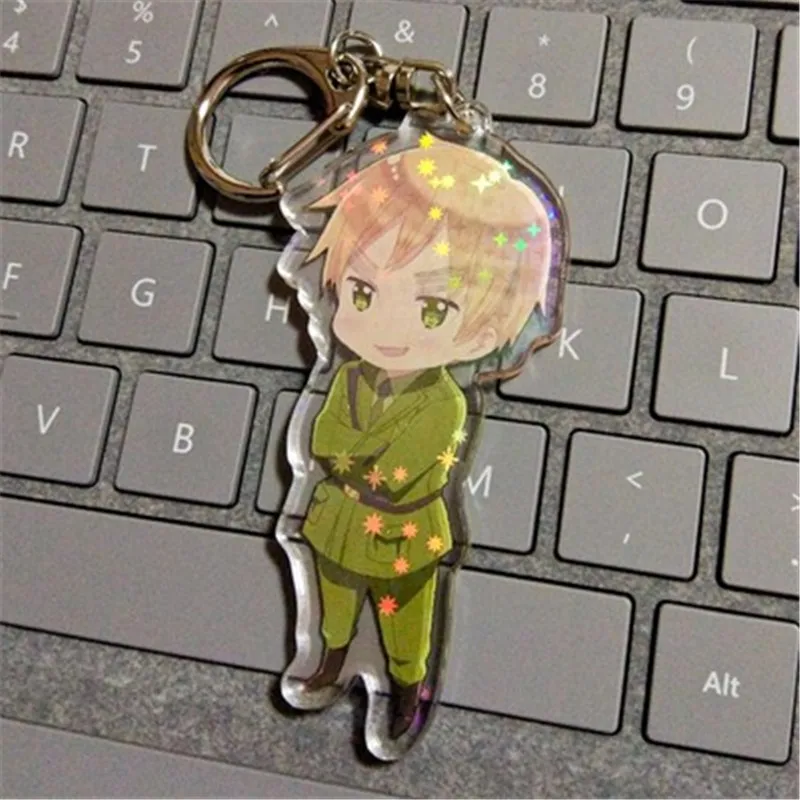 G Аниме мультфильм Axis Powers Hetalia APH Альфреда Фелисиано Ludwig Arthur акриловый брелок для ключей Хэллоуин косплей рождественский подарок - Цвет: G