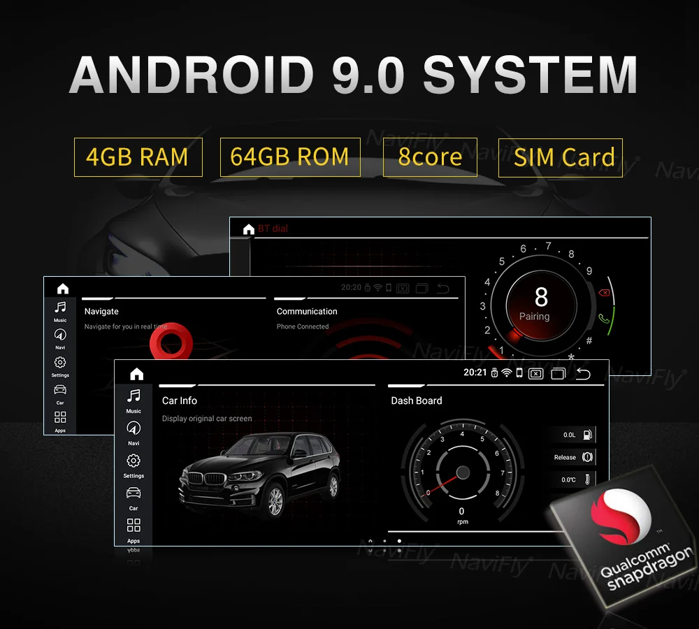 Android 9 0 8 Core 4 + 64G Автомобильный Радио плеер для BMW X3 E83 2004 2010 gps навигация Мультимедиа