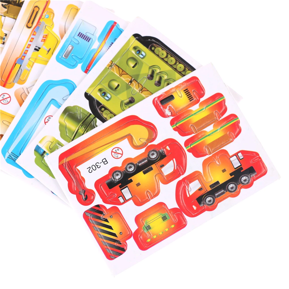 5 шт./компл. миниатюрная модель автомобиля сделай сам из бумаги Инженерная