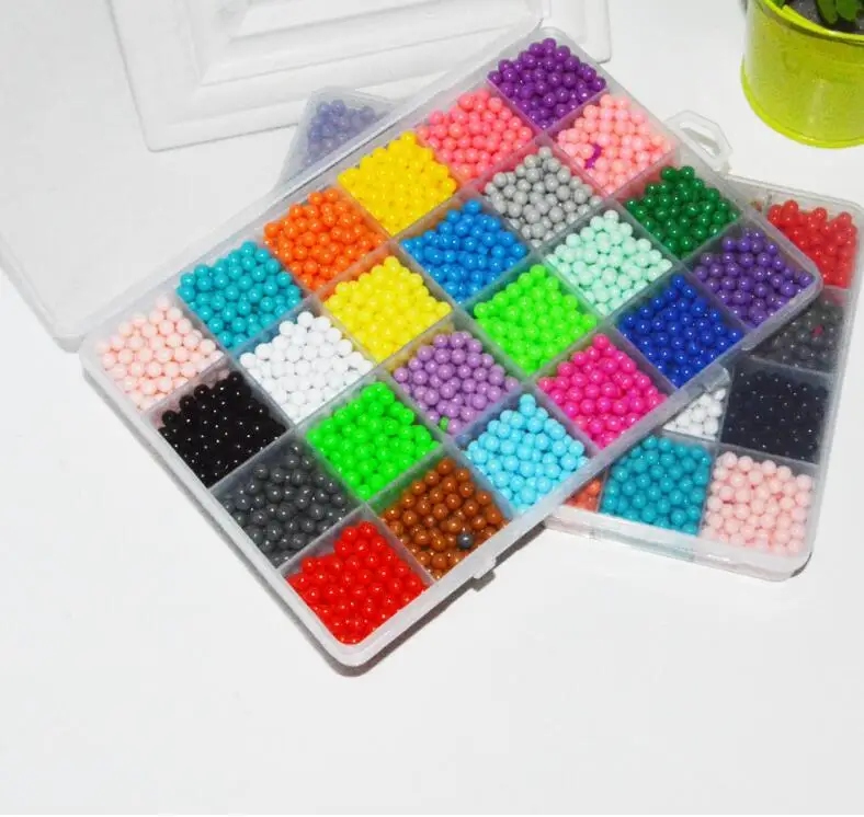 DIY водные бусины спрей Волшебная ручная работа 3D 5 мм perler бусины Хама головоломки Развивающие игрушки для детей подарок на день рождения