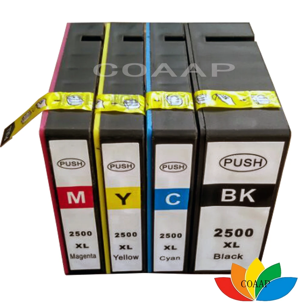 4 шт. совместимый картридж с чернилами PGI 2500 XL для Canon MAXIFY iB4050 MB5050 5350 MB4050 MB5350 чернила для принтера pgi2500 pgi-2500