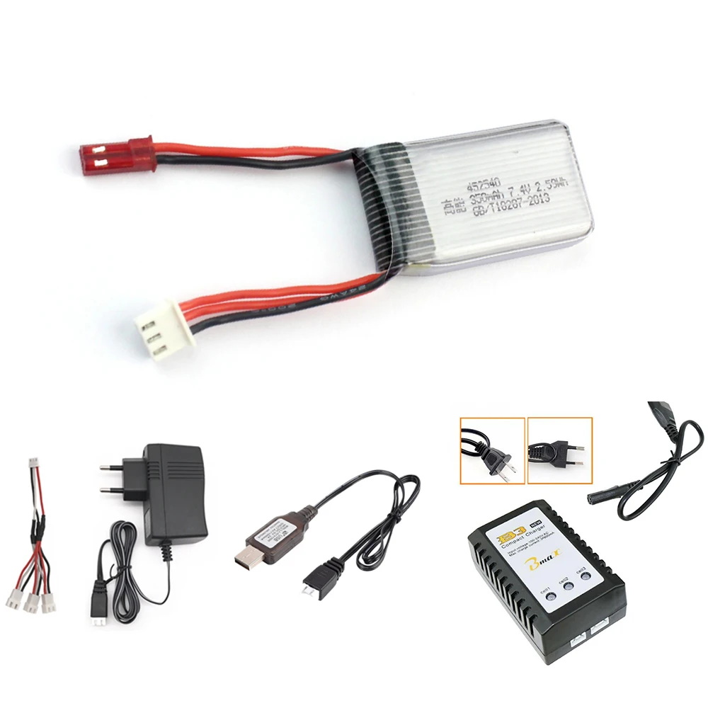 2S 7 4 В 350 мАч 35C Lipo аккумулятор для MJX X401H X402 JXD 515 Вт в 90GT RC Мини FPV Racing Drone Quadcopter