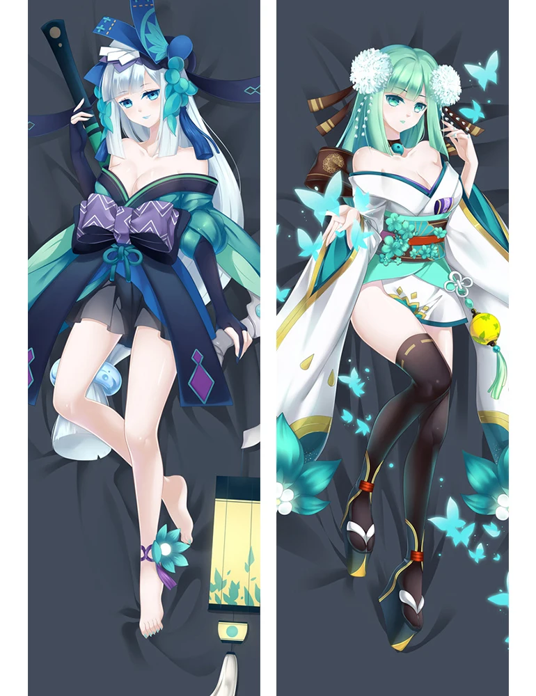 MMF Onmyoji сексуальный aoandou &amp Xue Nv Kagura наволочка аниме In'yodo The Way of Yin and Yang Dakimakura