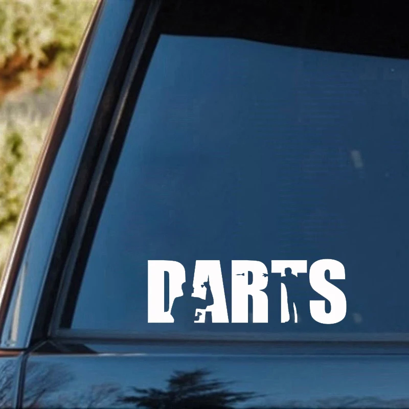 Artworks Darts silhouette in letter Vinyl Decal Sticker Art Painting Car Stickers Decor Decals | Автомобили и мотоциклы