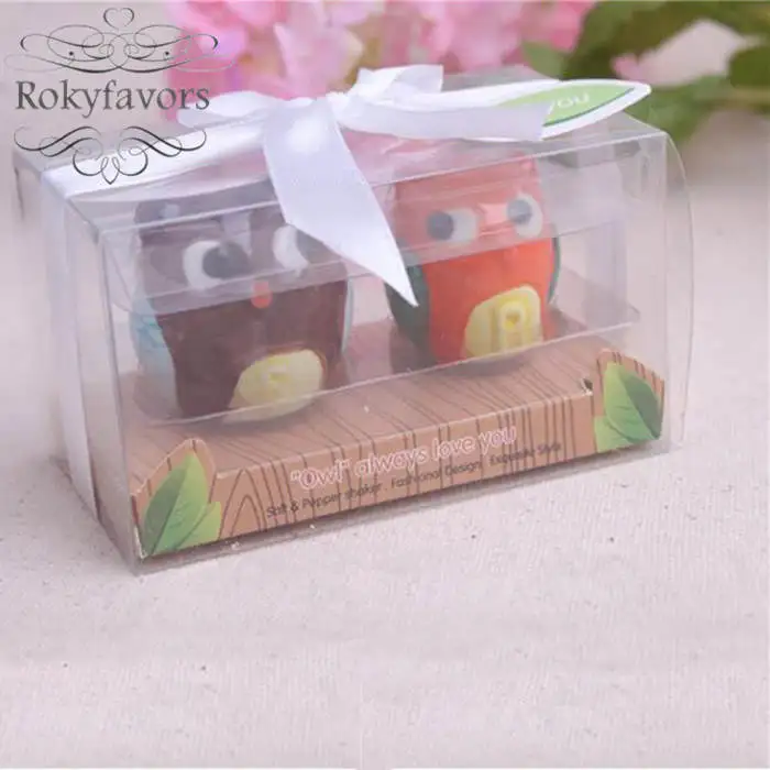 Free Shipping 100Sets Owl Always Love Ceramic Salt and Pepper Shakers Favors Wedding Birthday Gifts | Дом и сад