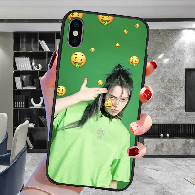 Billie eilish для iPhone X XR XS Max 5 5S SE 6 6S 7 8 Plus Oneplus 5T Pro 6T чехол для телефона Funda Coque Etui funda capinha