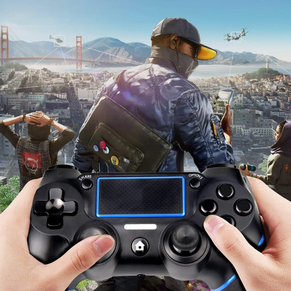 Геймпад для PS4 беспроводной контроллер с сенсорной панелью и двойной вибрацией