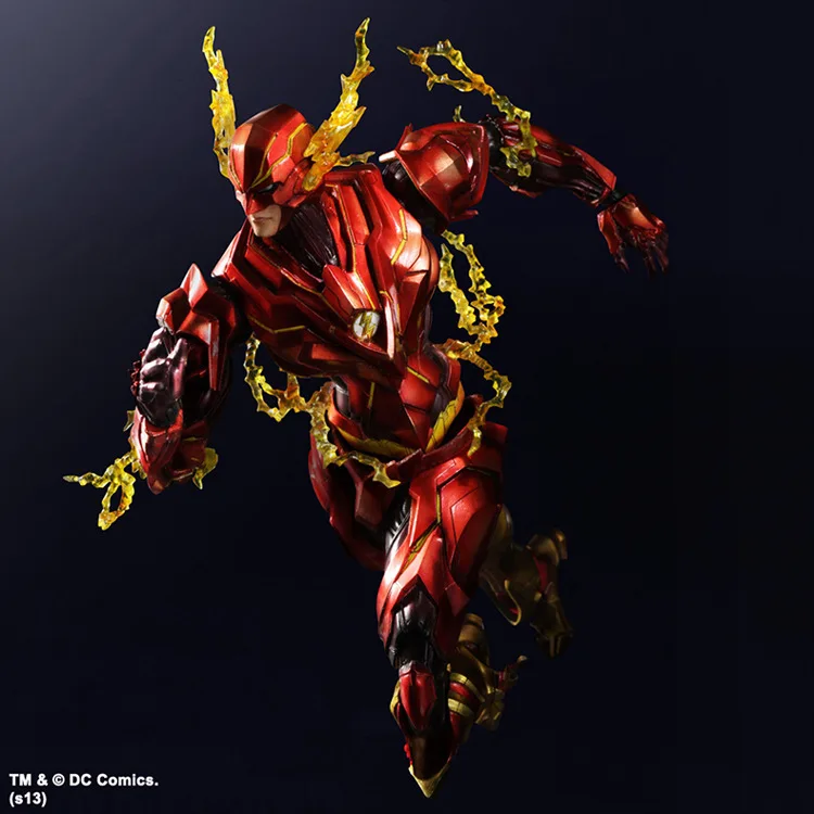 Флэш фигурка игра искусство Kai Justice League Барри Аллен ПВХ игрушка 25 см аниме модель