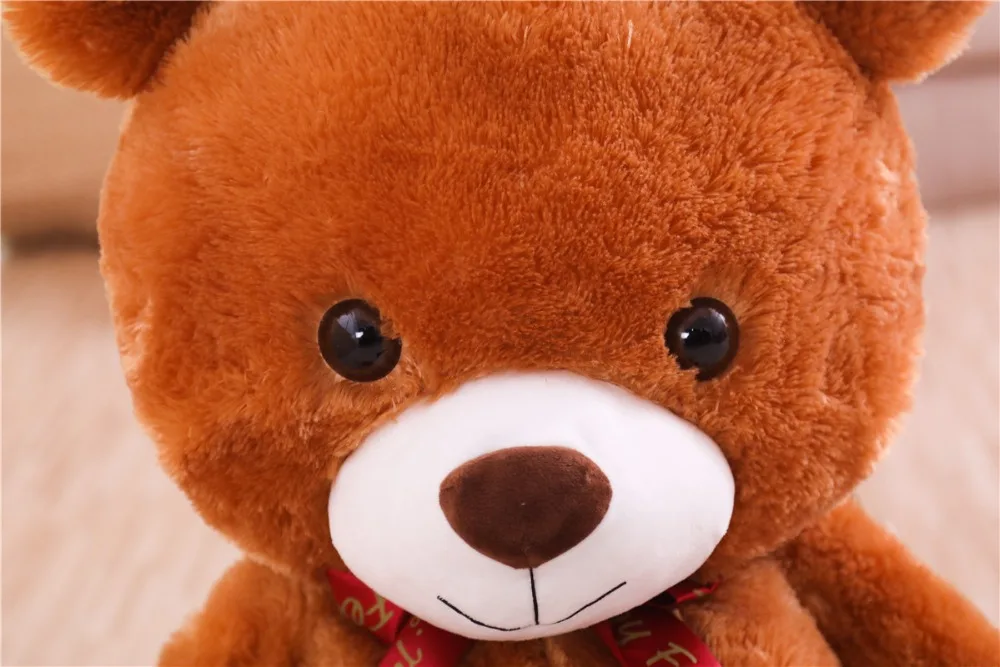 70 см/100 см Kawaii плюшевый мишка плюшевые игрушки мягкие Мультяшные животные коричневый/розовый плюшевый медведь лучшие подарки для подруг влюбленных детей