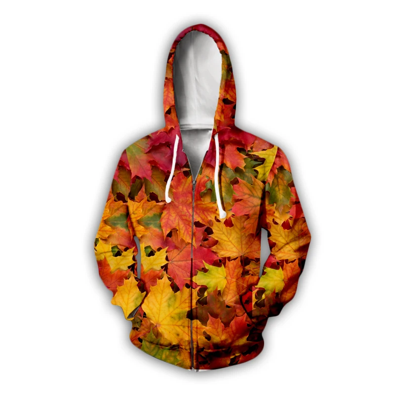 

Red Leaf 3d Print Hoodies Men women Hip Hop Tracksuits Pullover sweatshirt Cool Clothing Casual Tops Outerwear plus size