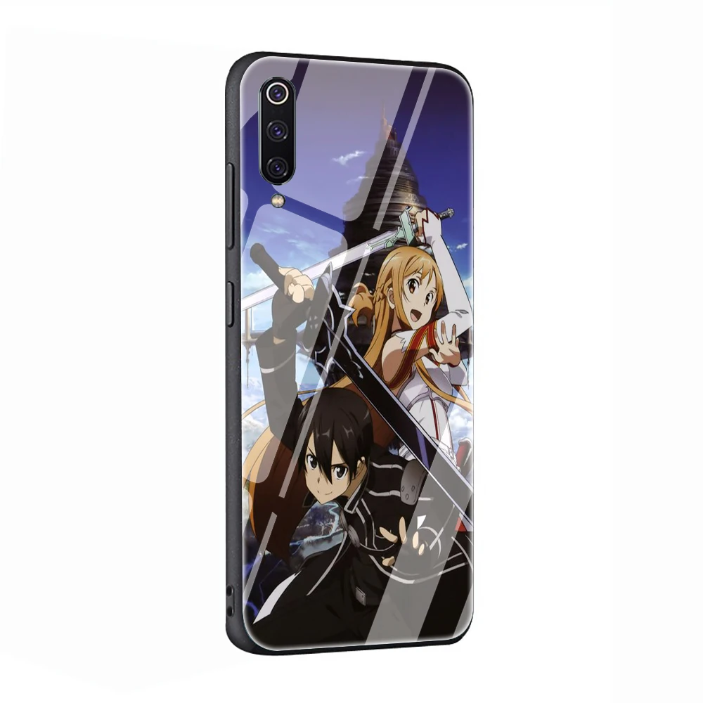 G7 Sword Art Online SAO аниме, чехол из закаленного стекла для телефона Xiaomi mi 8 9 A1 5X A2 6X Red mi 4X 6A Note 5 6 7 Pro Pocophone F1 - Цвет: G7