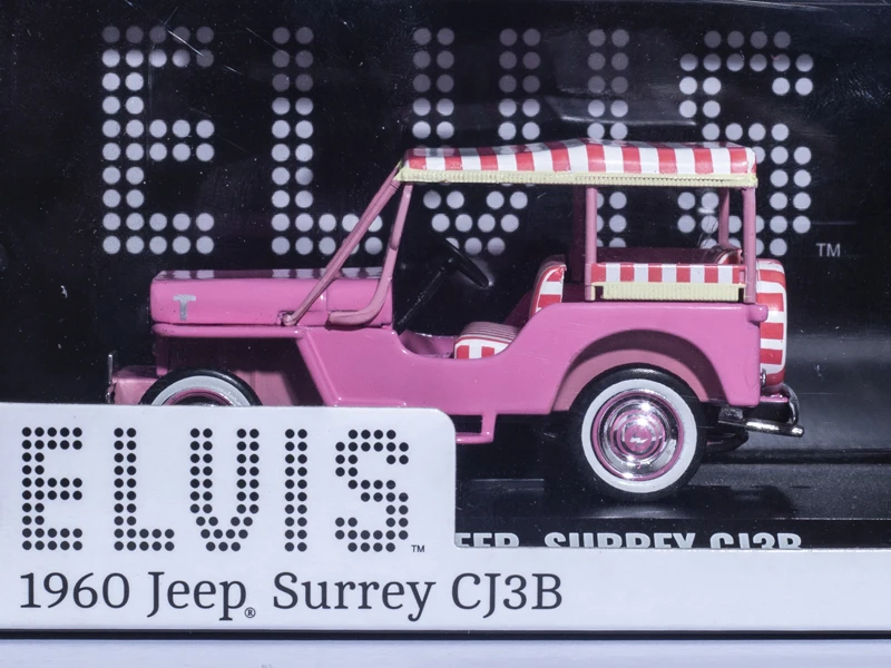 Модель автомобиля ELVIS 1960 Jeep Surrey CJ3B Greenlight 1/43 литая под давлением ограниченная