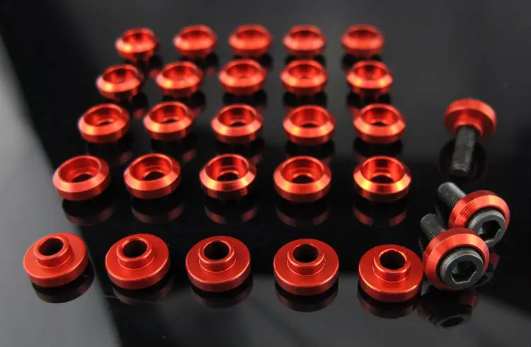 Шайба/прокладка/шайба из алюминиевого сплава красного цвета M3 с винтом 12 9 г для