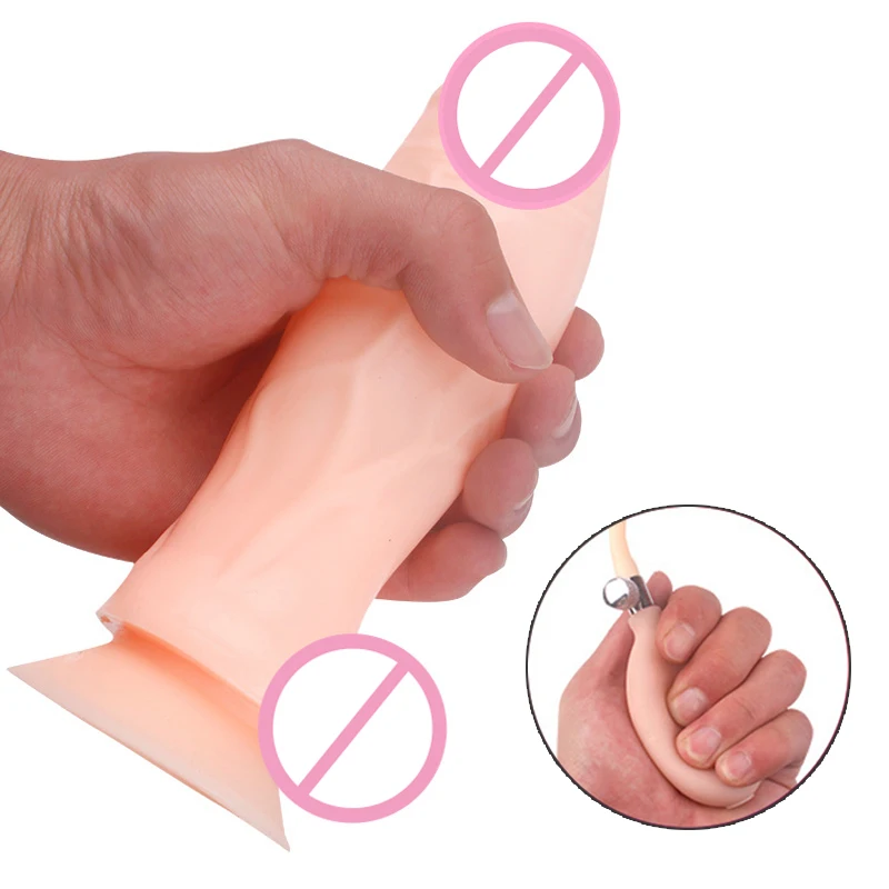 3color TPE Big Butt Plug Huge Inflatable Dildo Anal Vaginal Stimulation Pump Realistic Penis Suction Cup Sex Toys for Women | Красота и