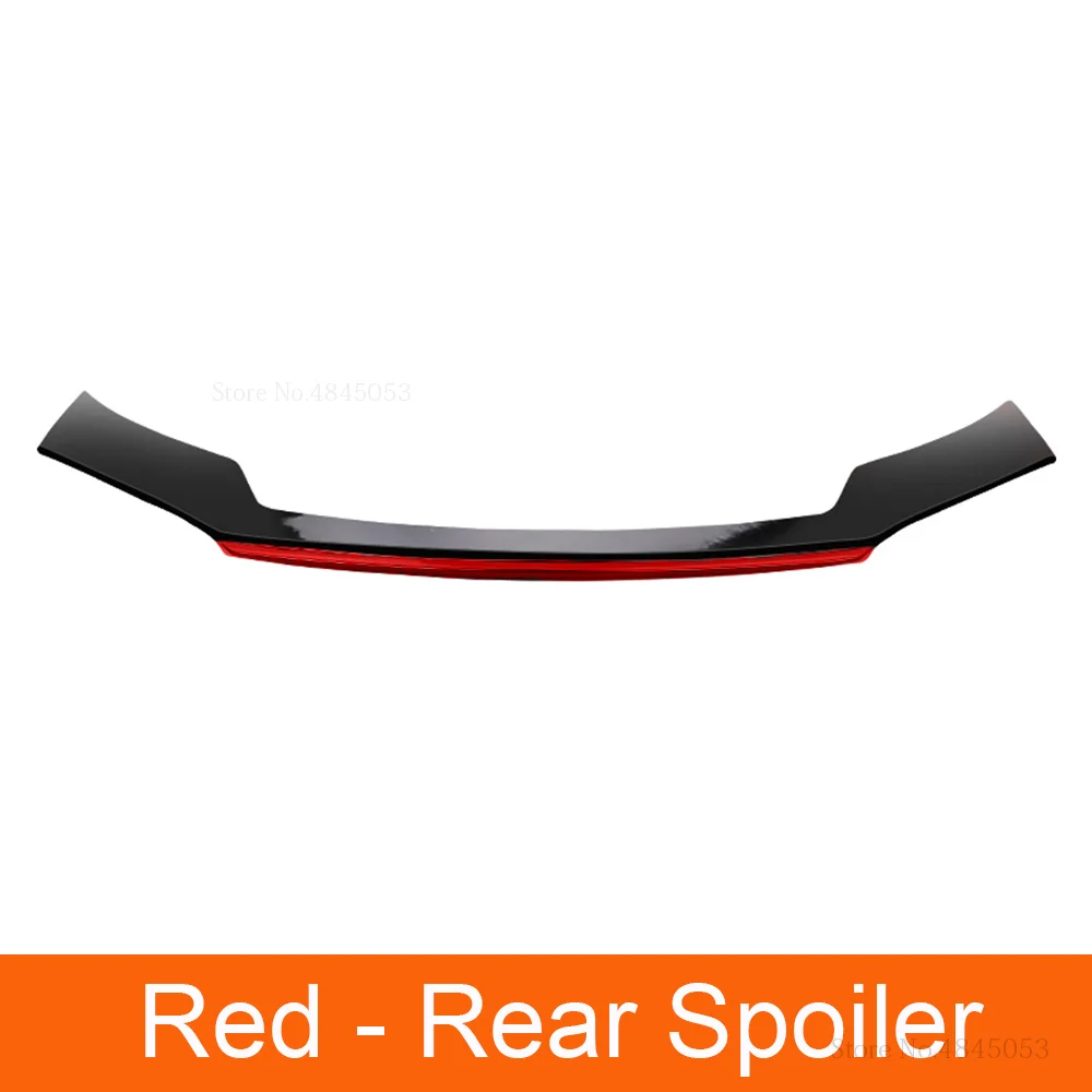 Red-rear spoiler Для Toyota CHR C-HR IZOA, верхний спойлер, высокое качество, АБС пластик, Неокрашенный задний спойлер, багажник, губы, крыло, Стайлинг автомобиля - Цвет: Red-rear spoiler