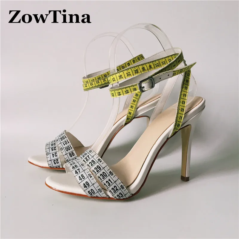 White Mixed Yellow Women High Heels Sandals Gladiator Ankle Strap Ladies Summer Shoes Fashion Rulers Wedding Zapatos Mujer | Обувь
