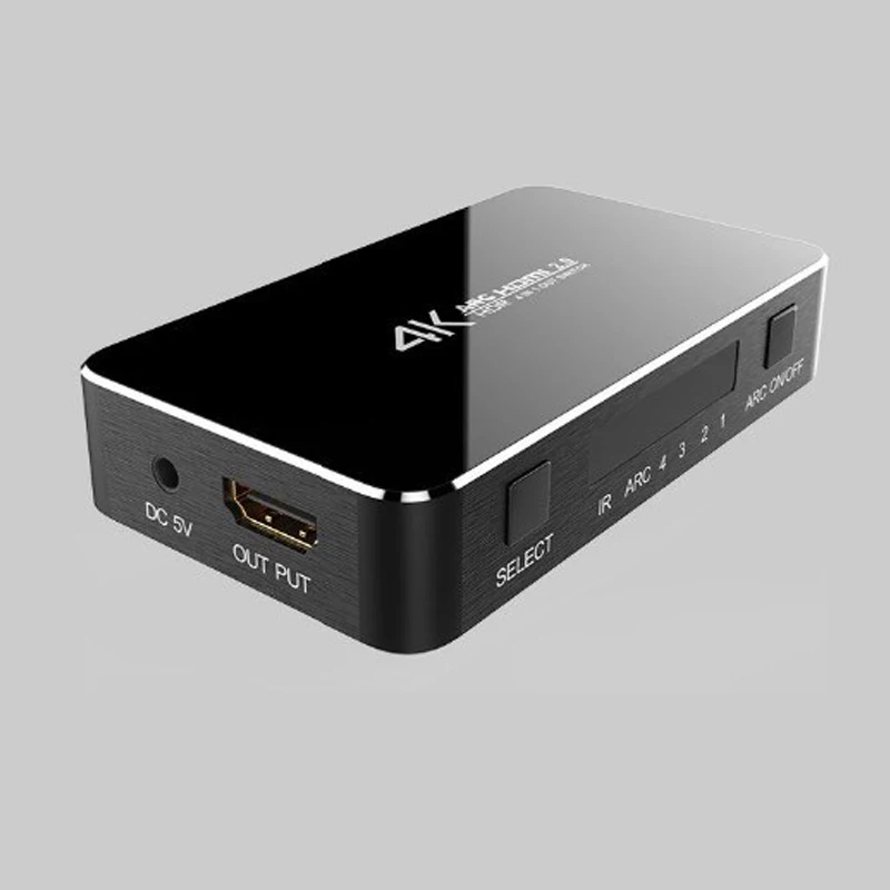 HDMI совместимый сплиттер переключатель 2 0 4K 4x1 4 в 1 выход аудио экстрактор с