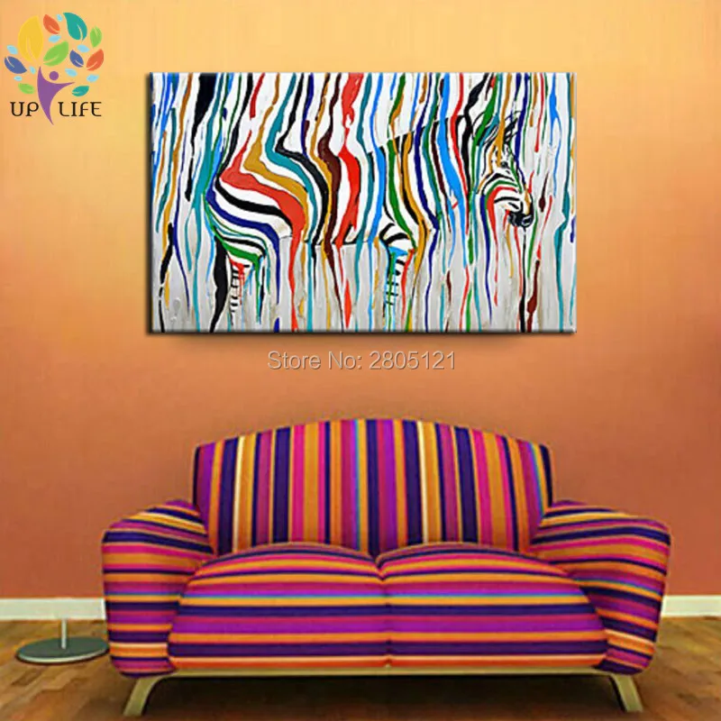 Картина маслом на холсте с принтом зебры|animal pictures|picture for living roomoil painting |