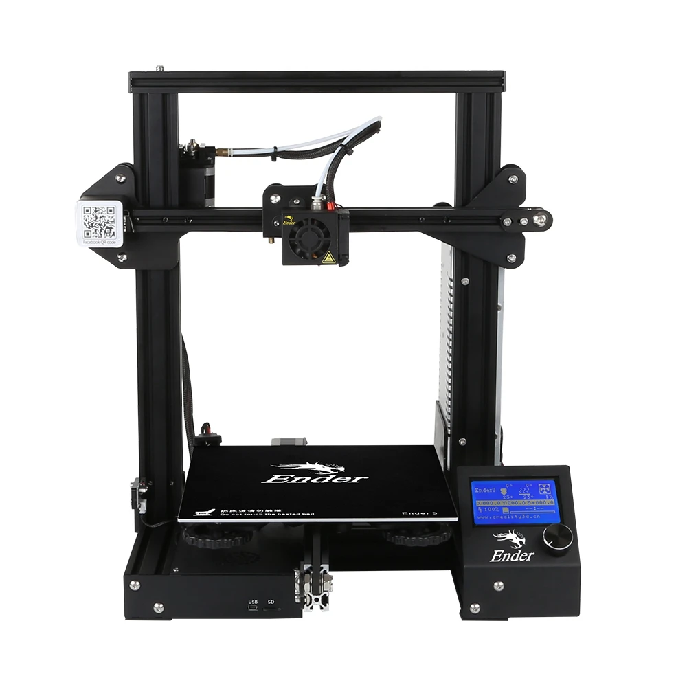 Оригинальный Crealily 3D Ender 3 3d принтер DIY комплект v слот prusa I3 обновление резюме