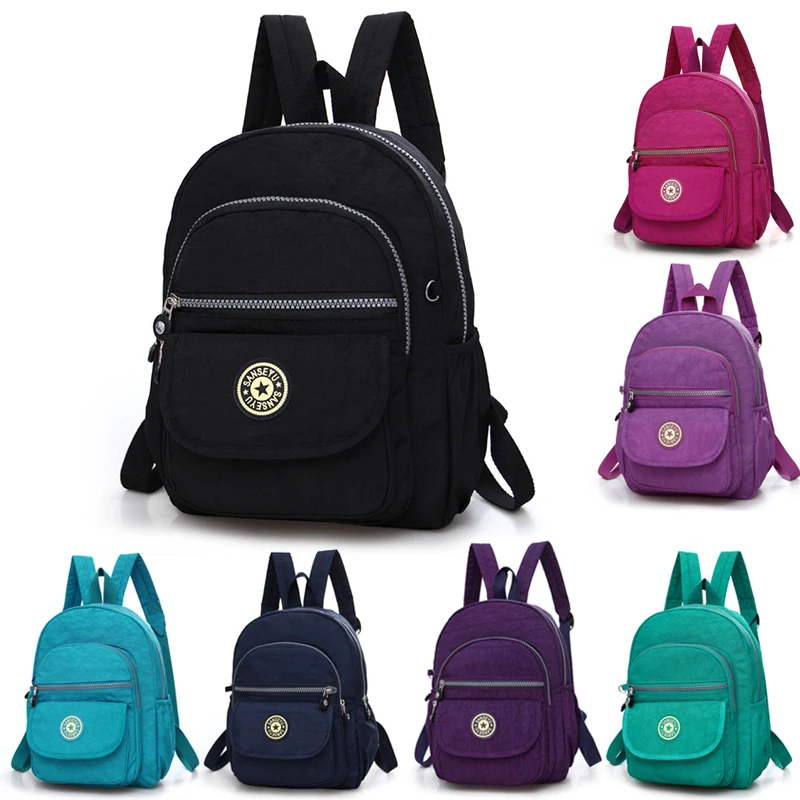 2018 женские водонепроницаемые нейлоновые рюкзаки мини небольшой рюкзак для