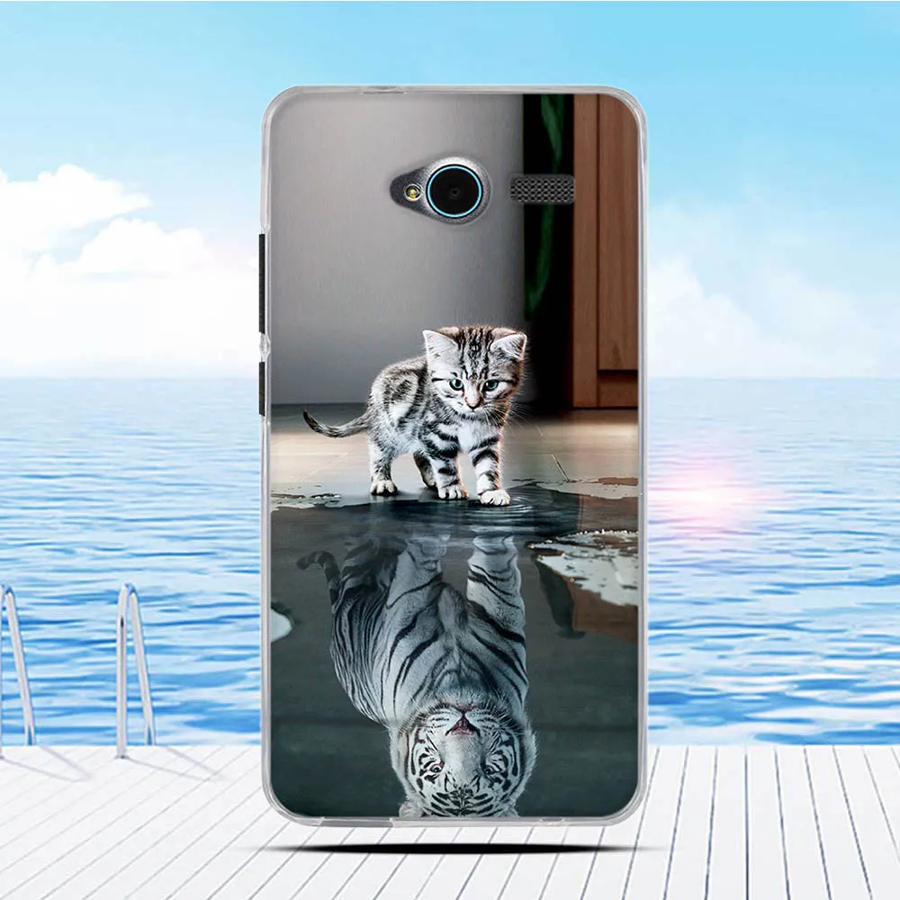 Мягкий силиконовый чехол из ТПУ с 3d-рельефным рисунком для ZTE Blade L3 | Мобильные