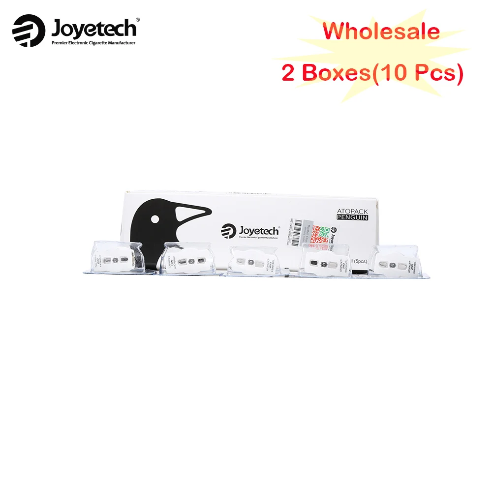 10 шт. Оригинал Joyetech ATOPACK PENGUIN JVIC1 0.6ohm JVIC2 0.25ohm NiCr/SS316 катушка завернутая керамической
