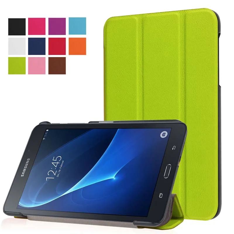 Ультратонкий чехол-книжка Custer с 3 папками и подставкой из искусственной кожи