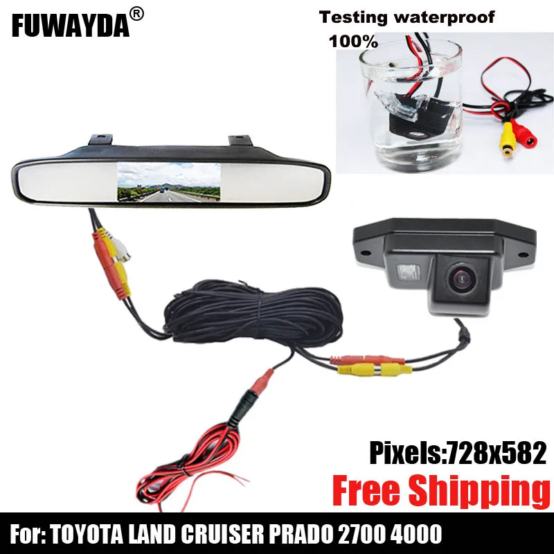 Бесплатная доставка! Камера заднего вида SONY CCD для TOYOTA LAND CRUISER PRADO 2700 4000|car camera|camera for