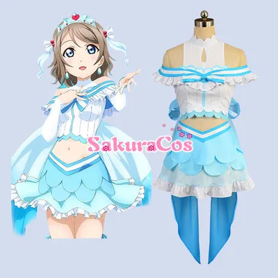 

New Anime LoveLive! Sunshine! Aqours Koibininaritai Aquarium All Members Uniforms Cosplay Costume Halloween Costumes for Women