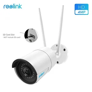 Reolink, камера видеонаблюдения, Wi-Fi, радионяня, 2,4G/5G, 4MP, Full HD, для помещений, для улицы, для дома, ip-камера безопасности, RLC-410W+ C1 Pro