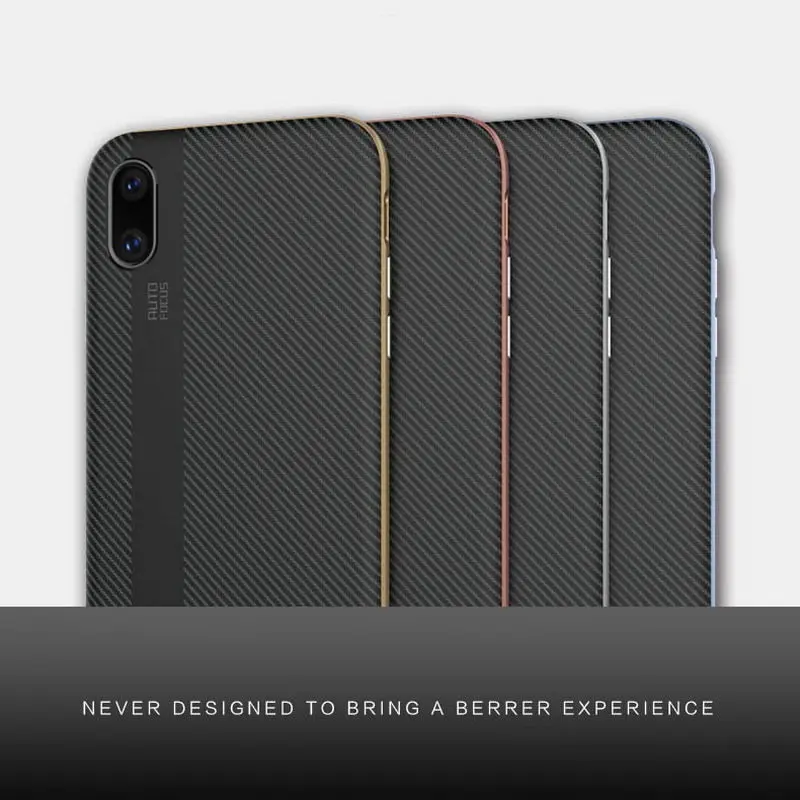 Carbon Fiber Case for iphone 8 7 plus x 10 thin Silicone Soft Cover Luxury Coque 6S 6 s Cases |