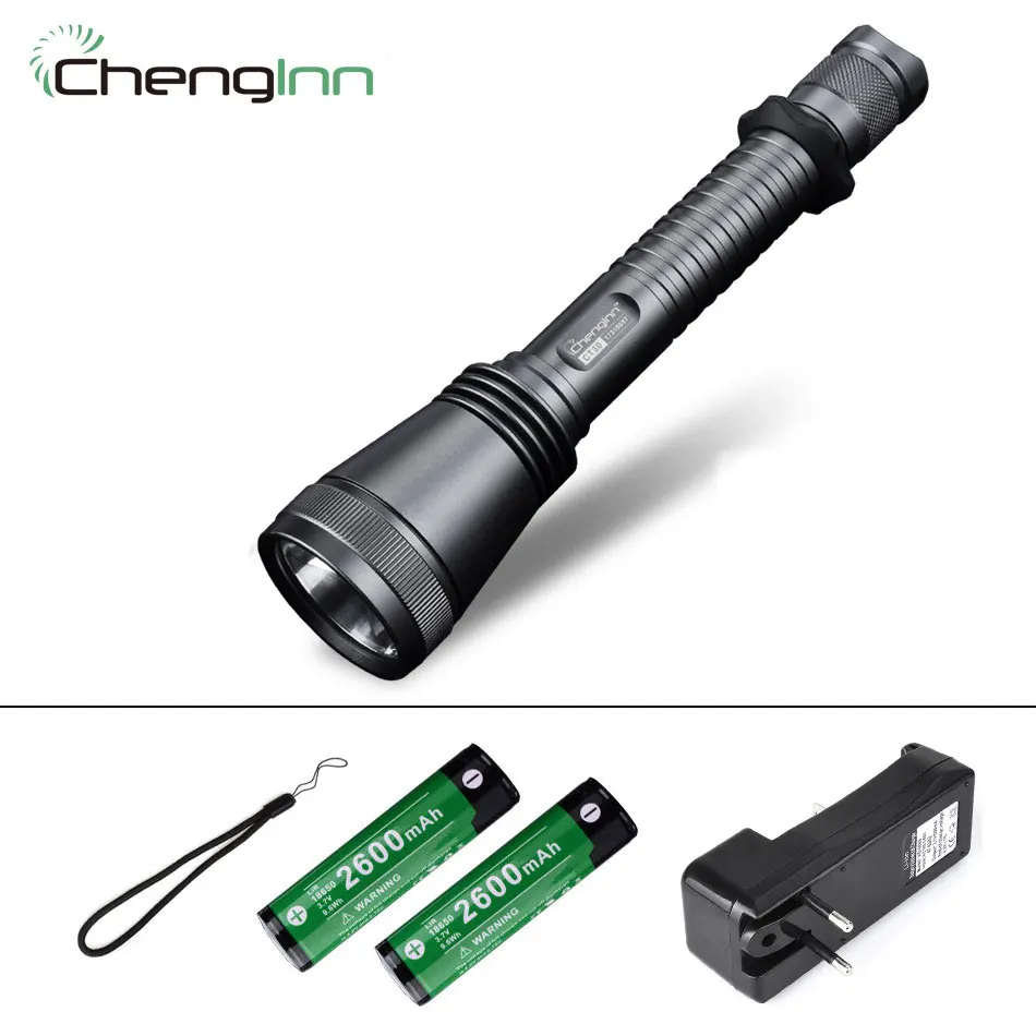 SET A Военный тактический фонарь CREE XM-L2, фонарик для дайвинга, конвой фонарь, светодиодный Мощный светодиодный фонарь, 18650 фонарь Chenglnn - Испускаемый цвет: SET A