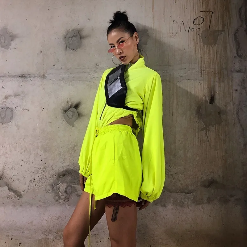 CHICEVER летний комплект из двух предметов для женщин с круглым воротником