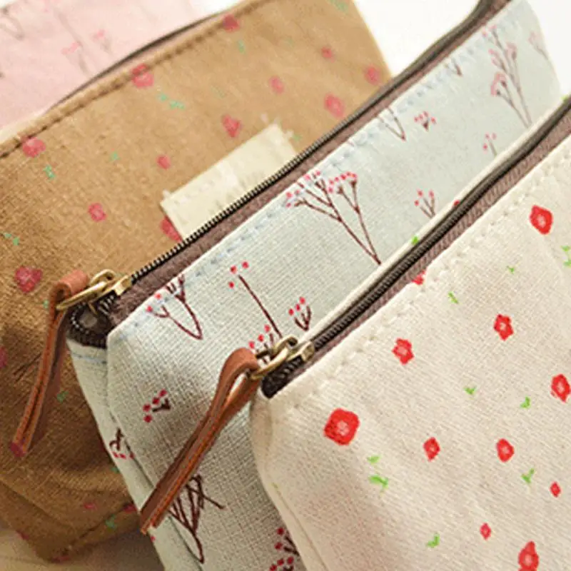 Женские цветочные косметички сумка для макияжа стационарный органайзер