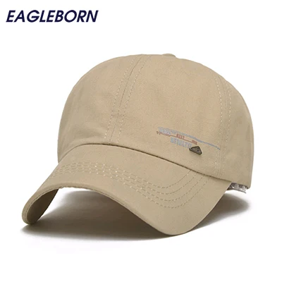 beige Eagleborn унисекс Весенняя Повседневная бейсбольная кепка модные бейсболки регулируемая бейсболка bone хлопковая шапка для мужчин и женщин - Цвет: beige