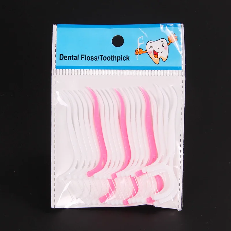 Одноразовая зубная нить KESMALL 100 шт./лот|toothpick floss|teeth stickfloss picks |