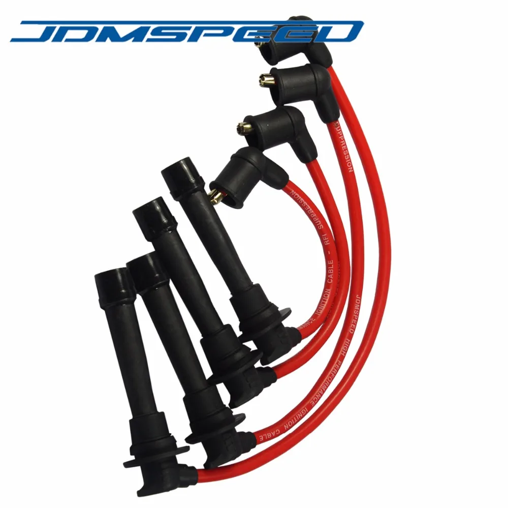 Красный JDMSPEED зажигания свечи зажигания набор проводов B61P18140A B61P18140B для Mazda Miata 1.6L 1.8L 1990-2000