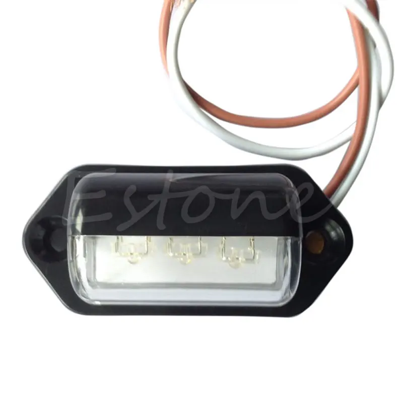 12В 24В 3LED задние номерные знаки фары лампа грузовик Прицеп Лодка