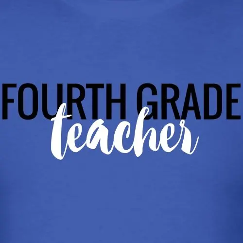 2017 моды популярные TeacherTshirts Четвертом Классе Учитель мужская Футболка 100% хлопок