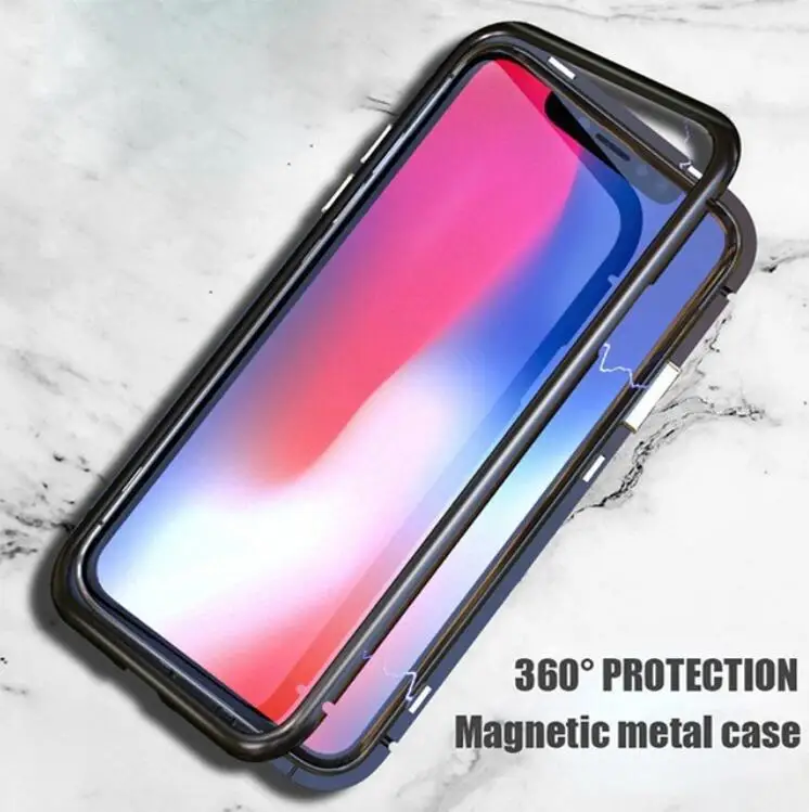 Egeedigi 360 магнитный адсорбционный чехол для телефона для Xiao mi F1 mi 8 9 SE 8Lite A2 из закаленного стекла для Red mi Note 5 6 7 6A