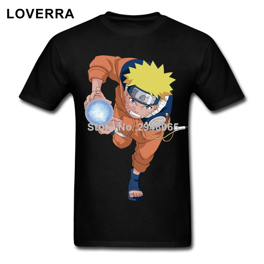 Аниме Наруто человек футболка О образным вырезом супер Размеры мужской 100% хлопок