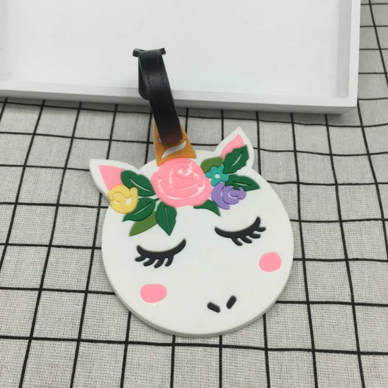 

Creative Travel Accessories Cartoon Animal Luggage Tag Silica Gel Suitcase ID Addres Holder Baggage Boarding Tags Portable Label